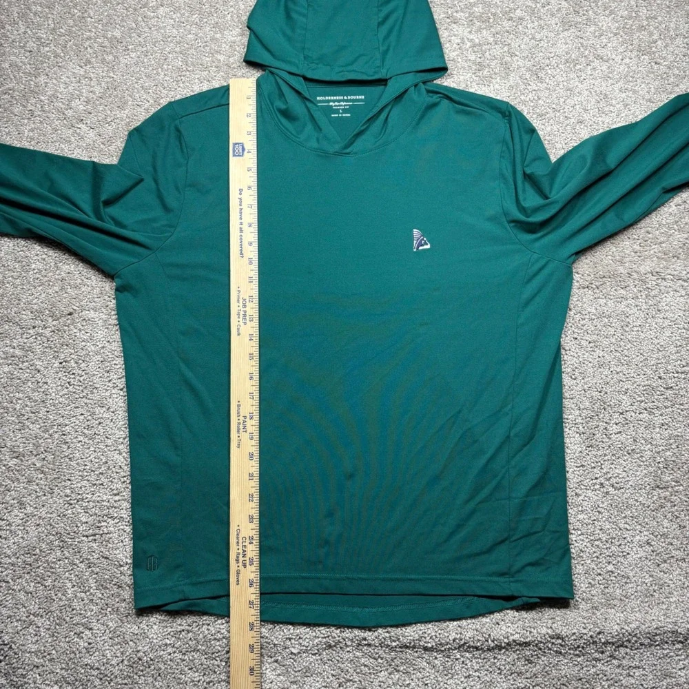 Holderness & Bourne Hoodie Mens Large Green Preston Trail Golf Performance